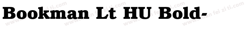 Bookman Lt HU Bold字体转换